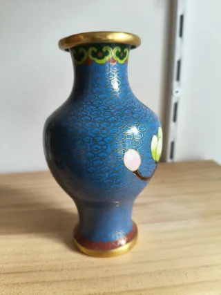 Jarrón Cloisonné Flores