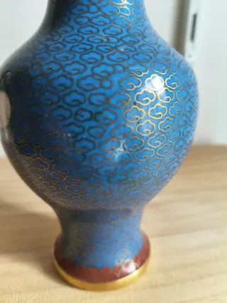 Jarrón Cloisonné Flores