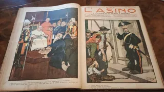 Rivista satirica L'Asino 1908 - Tomo rilegato