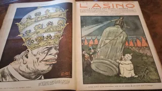 Rivista satirica L'Asino 1908 - Tomo rilegato