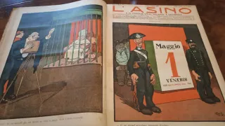 Rivista satirica L'Asino 1908 - Tomo rilegato