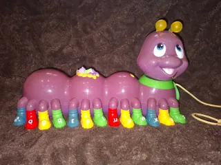 Lote 5 Juguetes Bebé: Coche, Gusano, Teclado