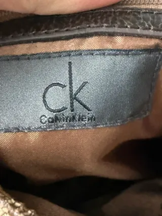 Calvin Klein Bandolera Logo Monogram Camel B00070