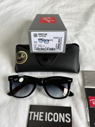 Gafas de Sol Ray-Ban Wayfarer Black/Gradient Grey