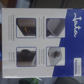 Freidora Jata 1.3L Inox Libre PFOA/PTFE