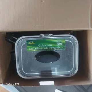 Freidora Jata 1.3L Inox Libre PFOA/PTFE