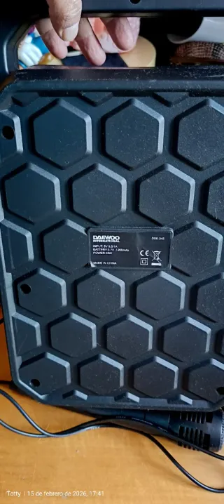 Altavoz Karaoke Daewoo Negro