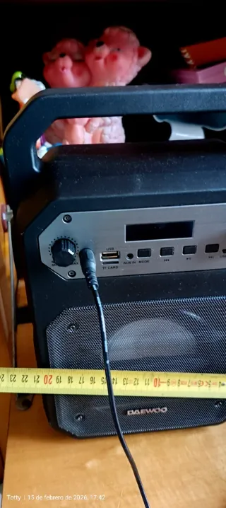 Altavoz Karaoke Daewoo Negro