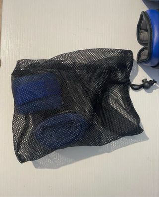 Guantoni Boxe Blu/Bianco + Fascette