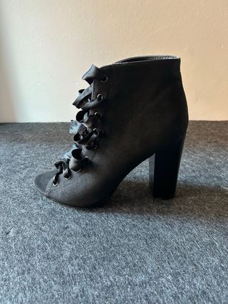 Tacones Just Fab Negro Talla 38