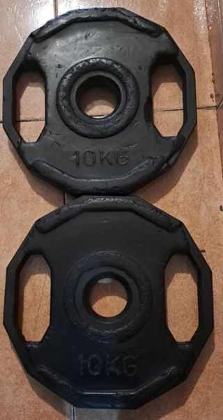 PESAS DISCOS OLIMPICOS DE 10Kg 15Kg y 20kg