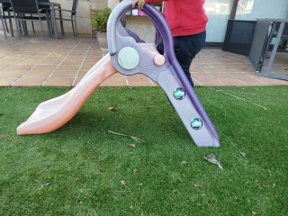 Balancín y tobogán infantil  para parque