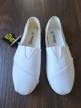 Alpargatas blancas 36