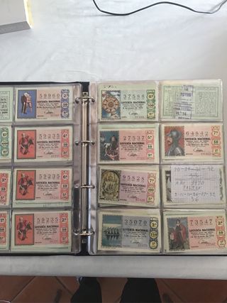 Décimos de lotería nacional