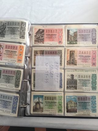 Décimos de lotería nacional