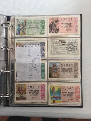 Décimos de lotería nacional