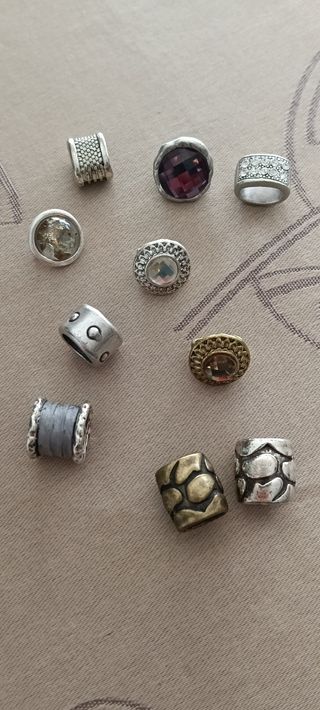 Piezas bisutería para pulseras