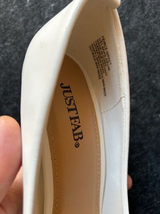 Tacones Just Fab Blancos Talla 38