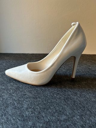 Tacones Just Fab Blancos Talla 38