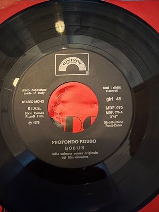 Profondo Rosso Goblin Colonna Sonora Vinile