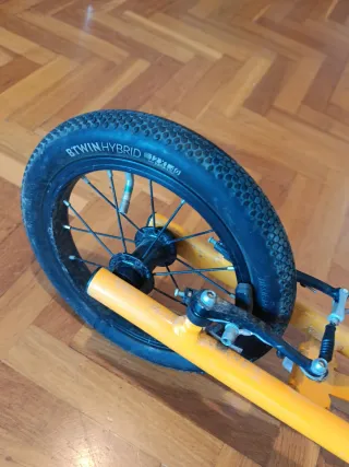 Bici sin pedales infantil amarilla