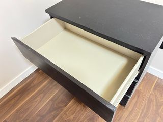 Cómoda 3 cajones madera negra