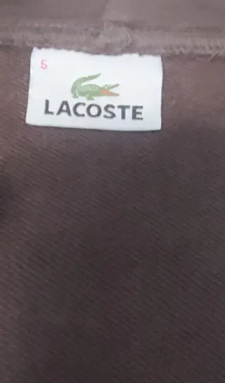 Felpa con cappuccio LACOSTE marrone taglia 5 ( L )