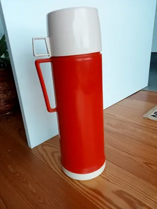 Termo Sunflower 32cm Vermelho e Branco