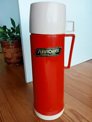 Termo Sunflower 32cm Vermelho e Branco