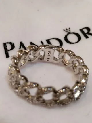 Anillo Pandora Pavé Plata