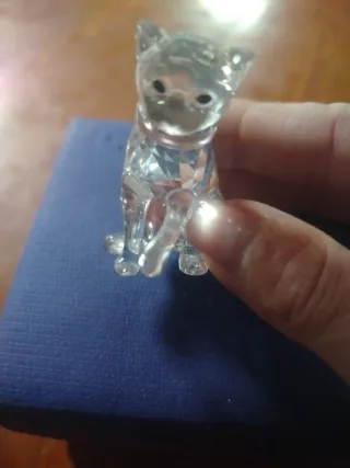 Figura Gato Swarovski Cristal