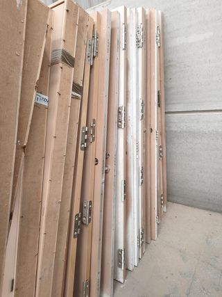 Puerta exterior estilo madera