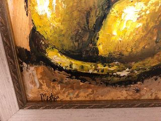 Coppia di dipinti a olio di frutta