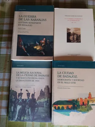 Lote 4 Libros Historia Badajoz Antiguo Régimen