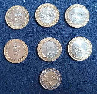 Lote 7 Moedas Comemorativas 200$00 Bimetálicas