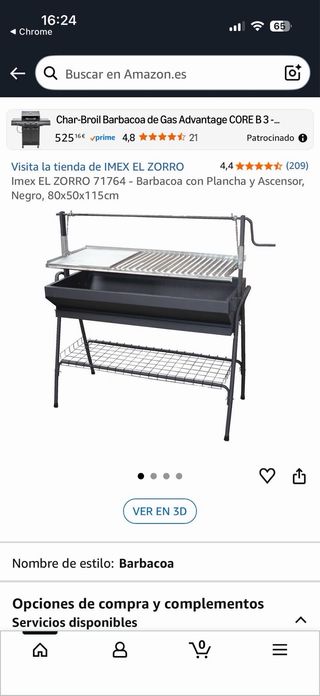 Barbacoa con plancha y ascensor