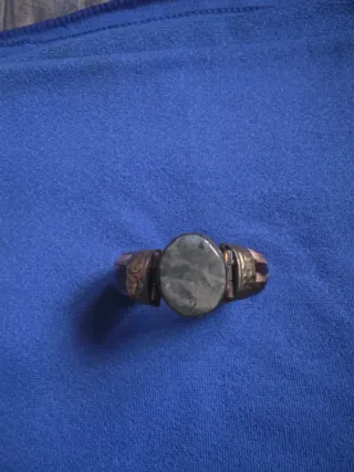 Brazalete Étnico Vintage Latón y Hueso