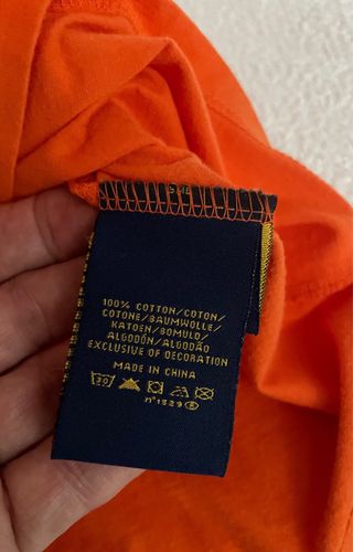 Camiseta Polo Ralph Lauren Naranja Talla 16 (XL)