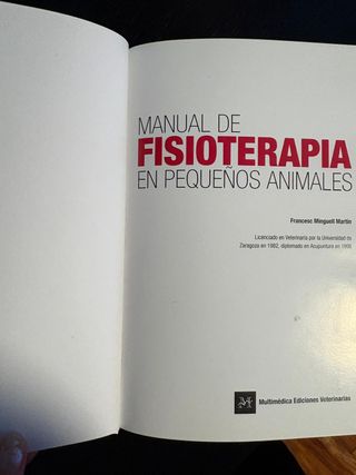 Manual de Fisioterapia en Pequeños Animales
