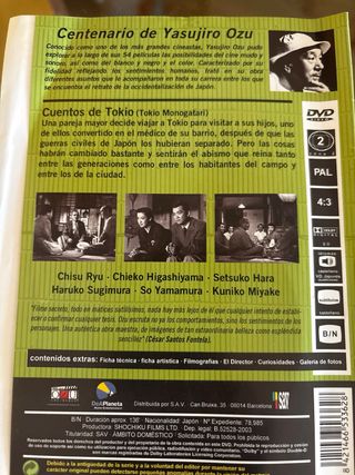 Cuentos de Tokio - Yasujiro Ozu - Dvd