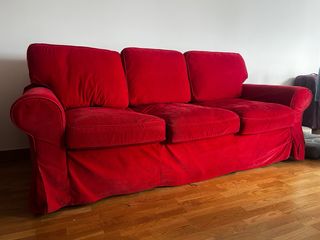 Sofá 3 plazas Ektorp Rojo