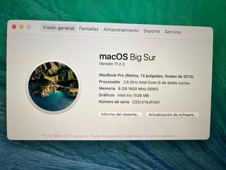 MacBook air 13 pulgadas 2013