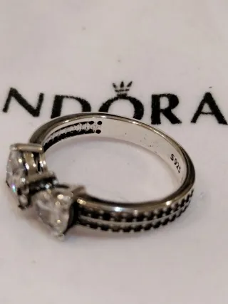 Anillo Pandora Lazos Plata y Circonitas