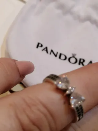 Anillo Pandora Lazos Plata y Circonitas