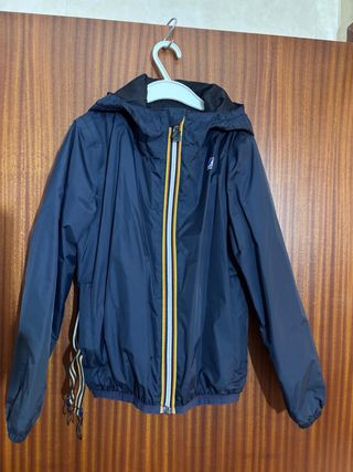 K-Way Bambina Giacca Impermeabile Blu