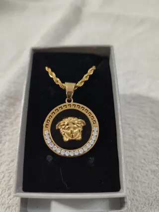 Colgante Acero Inoxidable Dorado Nuevo