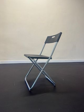 Lote 10 Sillas Plegables Negras nuevas