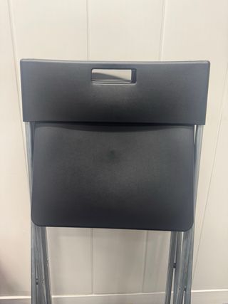 Lote 10 Sillas Plegables Negras nuevas