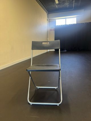 Lote 10 Sillas Plegables Negras nuevas