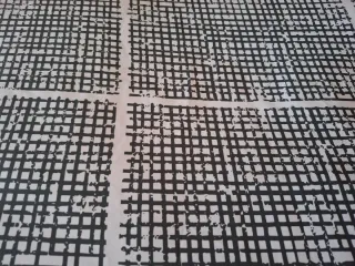 Fodera nordica a quadri grande bianco e nero